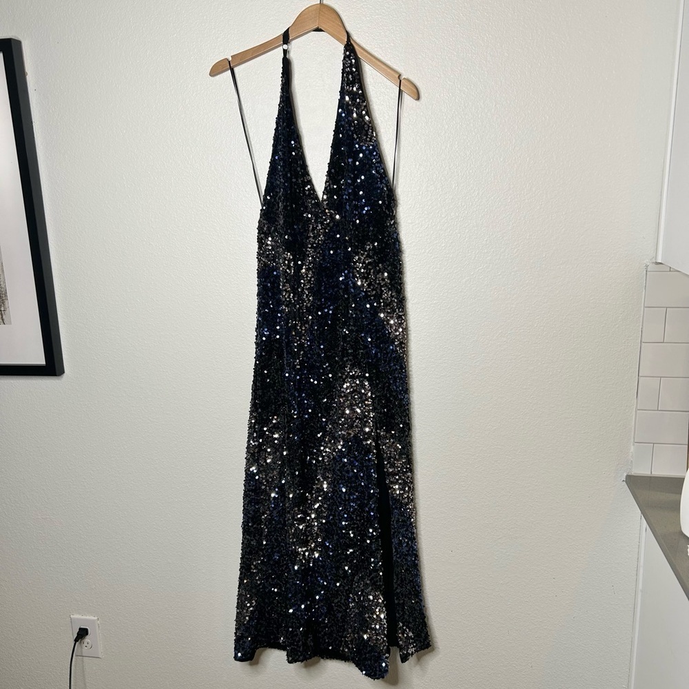 NWT Free People Glitter and Gold Dress - Picture 2 of 5